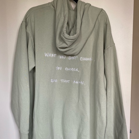 sage green BOYS LIE hoodie - Picture 2 of 2